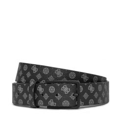 Pasek Męski Guess. Czarne paski męskie Guess, z aplikacjami. Za 129.99 zł.