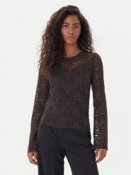 Vero Moda Bluzka Kanya 10336176 Brązowy Regular Fit. Brązowe bluzki damskie Vero Moda, l, bez wzorów, z syntetyku, bez ramiączek. Za 139.99 zł.
