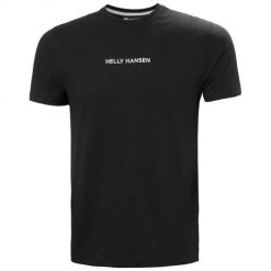 Koszulka sportowa męska Helly Hansen Core. Czarne t-shirty sportowe męskie Helly Hansen, l, z bawełny, bez ramiączek, trekkingowe. Za 252.00 zł.
