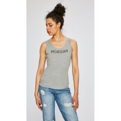 Morgan - Top. Białe topy damskie Morgan, l, bez wzorów, z bawełny, bez kołnierzyka. W wyprzedaży za 39.90 zł.