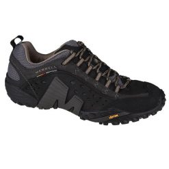 Buty trekkingowe męskie Merrell Intercept. Czarne buty trekkingowe męskie MERRELL, z materiału, bez zapięcia, trekkingowe. Za 558.55 zł.