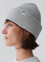 OPUS Czapka beanie w kolorze szarym rozmiar: onesize. Szare czapki zimowe damskie Opus, z materiału. Za 83.42 zł.