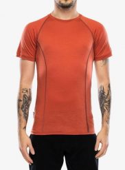 Koszulka termoaktywna Sensor Merino Active Tee S/S. Czerwone bielizna termoaktywna męska Sensor, na lato, s, z materiału, bez ramiączek, trekkingowe. Za 296.99 zł.