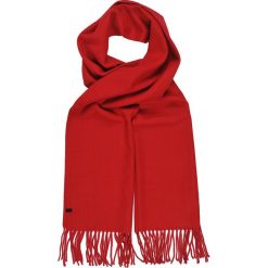 SZALIK MĘSKI. Czerwone szaliki męskie TOP SECRET, na jesień, bez wzorów, z tkaniny. W wyprzedaży za 24.99 zł.