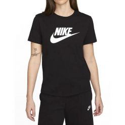 Koszulka z krótkim rękawem Damska Nike ICN DX7906 010 Czarny. Czarne bluzki damskie Nike, xs, bez wzorów, sportowe, bez kołnierzyka, bez ramiączek. Za 126.99 zł.