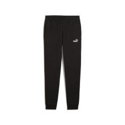 Męskie spodnie dresowe o wąskim kroju Essentials z logo No. 1 PUMA Black. Białe spodnie sportowe męskie Puma, z bawełny. Za 147.99 zł.