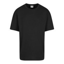 T-shirt Męski Prążkowana Oversized. Czarne t-shirty męskie Urban Classics, l, bez wzorów, prążkowane, bez kołnierzyka. Za 68.99 zł.