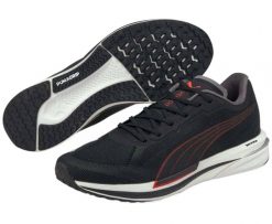 Buty sportowe męskie PUMA Velocity Nitro. Czarne obuwie do biegania damskie Puma. Za 477.31 zł.