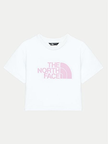 The North Face T-Shirt Easy NF0A8DRQ Biały Relaxed Fit. Białe koszulki dziewczęce The North Face, s, bez wzorów, z syntetyku, bez ramiączek. Za 69.99 zł.