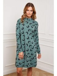 Joséfine Sukienka dzianinowa "Gibraltar" w kolorze zielonym rozmiar: L. Zielone sukienki damskie Joséfine, l, bez wzorów, z dzianiny, bez kołnierzyka, bez ramiączek, mini. Za 165.71 zł.