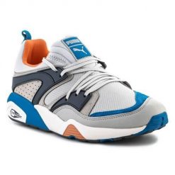 Buty do chodzenia męskie Puma 38352802. Niebieskie buty sportowe na co dzień męskie Puma, z materiału, bez zapięcia, trekkingowe. Za 583.00 zł.
