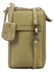 Burkely Skórzana torebka "Just Jolie" w kolorze zielonym na telefon - 10 x 17 x 4 cm rozmiar: onesize. Zielone torebki klasyczne damskie Burkely, bez wzorów, z materiału, bez dodatków. Za 140.95 zł.