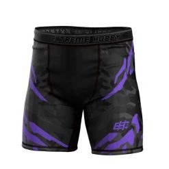 Spodenki Vale Tudo do MMA męskie EXTREME HOBBY BLACK PANTHER. Czarne szorty męskie EXTREME HOBBY, z elastanu, bez kołnierzyka. Za 179.00 zł.