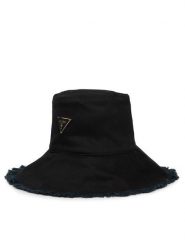 Guess Kapelusz AW5511 COT01 Czarny. Czarne kapelusze damskie Guess, z aplikacjami, z bawełny. Za 239.99 zł.