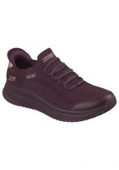 Buty SKECHERS SLIP-INS BOBS SQUAD 4 DIRE STEP Bordeaux. Czerwone obuwie treningowe damskie Skechers, na fitness i siłownię. Za 319.99 zł.
