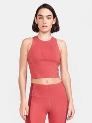 Craft Top sportowy "ADV Hit" w kolorze różowym rozmiar: L. Różowe topy damskie Craft, l, bez wzorów, z materiału, bez ramiączek. Za 104.99 zł.