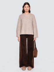 BIG STAR Sweter w kolorze beżowym rozmiar: S/M. Brązowe swetry klasyczne damskie Big Star, m, bez kołnierzyka. Za 139.99 zł.