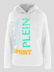 Plein Sport Bluza w kolorze białym rozmiar: XL. Białe bluzy sportowe damskie Plein Sport, xl, z bawełny. Za 272.31 zł.