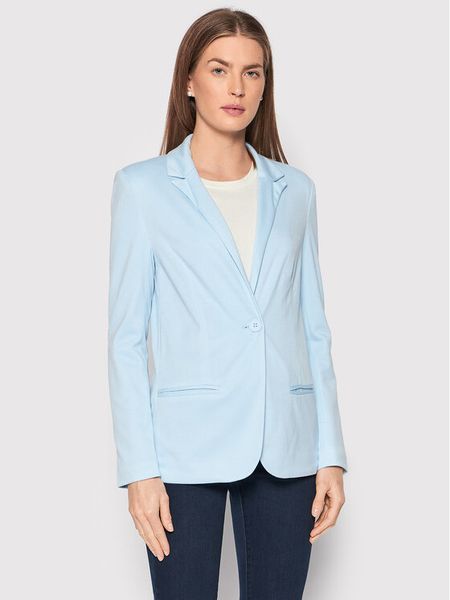 Brave Soul Marynarka LJK-TIFFANY Błękitny Regular Fit. Niebieskie marynarki i żakiety damskie Brave Soul, bez wzorów, z wiskozy. Za 99.99 zł.