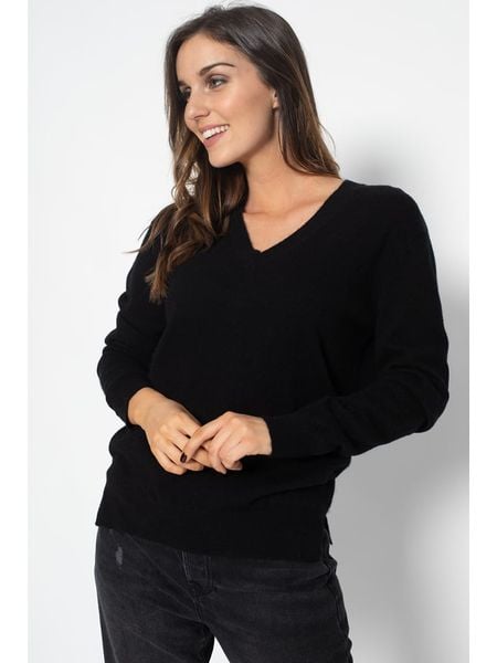 Perfect Cashmere Kaszmirowy sweter "Kalie" w kolorze czarnym rozmiar: XXL. Czarne swetry klasyczne damskie Perfect Cashmere, xxl, z kaszmiru, bez kołnierzyka. Za 441.45 zł.