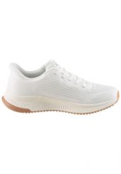 Buty sportowe damskie Skechers Bobs Squad 4 Stapl. Białe buty sportowe na co dzień damskie Skechers, bez wzorów, z materiału. Za 309.99 zł.