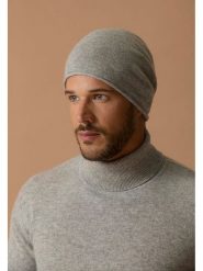 Perfect Cashmere Kaszmirowa czapka "June" w kolorze jasnoszarym rozmiar: onesize. Szare czapki zimowe damskie Perfect Cashmere, z kaszmiru. Za 143.99 zł.