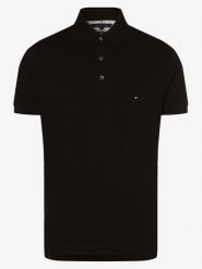Tommy Hilfiger koszulka polo Mężczyźni Bawełna czarny, XL. Czarne koszulki polo męskie Tommy Hilfiger, m, bez wzorów, z bawełny, bez ramiączek. Za 359.95 zł.