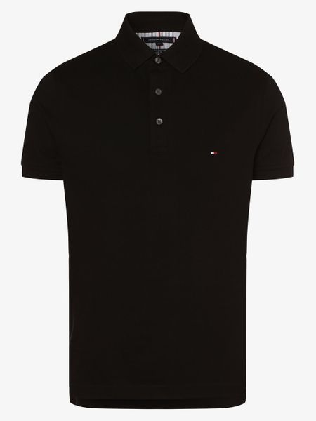 Tommy Hilfiger koszulka polo Mężczyźni Bawełna czarny, XL. Czarne koszulki polo męskie Tommy Hilfiger, m, bez wzorów, z bawełny, bez ramiączek. Za 359.95 zł.