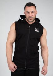 Milwaukee S Bluza z kapturem zapinana na suwak - Czarny. Czarne bluzy sportowe męskie GORILLA WEAR, l, z bawełny. Za 280.00 zł.