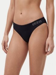 Guess Dół od bikini E6GO28 KF442 Czarny. Czarne bikini damskie Guess, z aplikacjami. Za 149.99 zł.