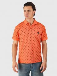 Brunotti Koszulka polo "Addax" w kolorze pomarańczowym rozmiar: 3XL. Pomarańczowe koszulki polo męskie BRUNOTTI, xl, bez wzorów, z bawełny, bez ramiączek. Za 129.95 zł.