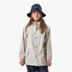 Kurtka przeciwdeszczowa turystyka junior Swedemount Väderöarna Coat wodoodporna. Białe kurtki damskie SWEDEMOUNT, m, bez wzorów, bez kaptura. Za 199.99 zł.