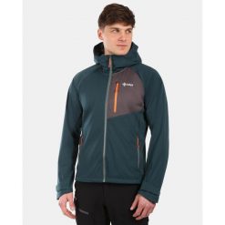 Męska kurtka softshell Kilpi BELTRA-M. Czarne kurtki męskie Kilpi, m, bez wzorów, z softshellu, bez kaptura. Za 422.05 zł.
