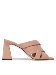 Pollini Klapki SA28117C1ITE0609 Różowy. Czerwone klapki damskie Pollini, bez wzorów, ze skóry, bez obcasa. Za 1,729.00 zł.