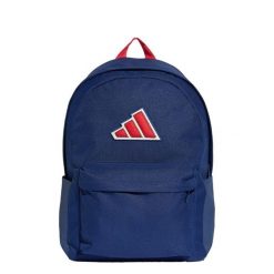 Plecak z logo Essentials. Czerwone plecaki damskie Adidas, bez wzorów, z materiału. Za 129.00 zł.