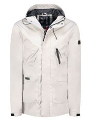 Geographical Norway Kurtka przejściowa "Cully" w kolorze jasnoszarym rozmiar: XXL. Szare kurtki męskie Geographical Norway, xxl, bez wzorów, bez kaptura. Za 175.67 zł.
