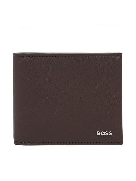 BOSS Portfel Northon 50568387 Brązowy ciemny. Brązowe portfele męskie Boss, bez wzorów, ze skóry. Za 449.99 zł.