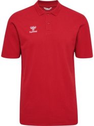 Koszulka sportowa polo męska Hummel hmlGO 2.0 POLO. Czerwone koszulki polo męskie HUMMEL, m, bez wzorów, z bawełny, bez ramiączek. Za 99.00 zł.