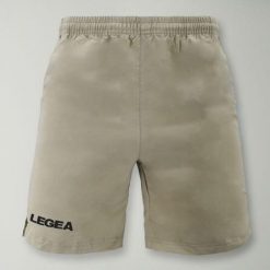 Bermudy do Biegania Olimpia Special Beżowe. Brązowe szorty męskie Legea, bez wzorów, z bawełny, sportowe. Za 64.00 zł.