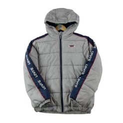 Second life - Męski szary płaszcz puchowy Levi's - Stan bardzo dobry. Szare płaszcze męskie Levi's, m, bez wzorów, z puchu. Za 127.76 zł.