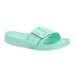 Klapki damskie Ellesse Eloise. Niebieskie klapki damskie Ellesse, bez wzorów, z materiału, bez obcasa. Za 52.99 zł.