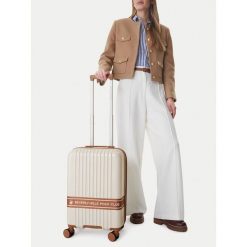 Walizka kabinowa Beverly Hills Polo Club. Brązowe walizki Beverly Hills Polo Club, bez wzorów. Za 299.99 zł.