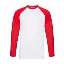 Męska Koszulka Baseballowa Z Długim Rękawem. Białe koszulki męskie z długim rękawem Fruit of the Loom, m. Za 56.99 zł.
