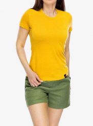 Koszulka szybkoschnąca damska Turbat Cozy SS T-Shirt. Żółte t-shirty damskie TURBAT, xl, bez wzorów, z materiału, bez kołnierzyka. Za 54.99 zł.