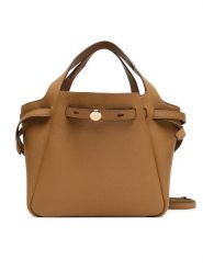 Tory Burch Torebka Romy Satchel 164866 Brązowy. Brązowe torebki klasyczne damskie Tory Burch, bez wzorów, ze skóry, bez dodatków. Za 2,309.00 zł.