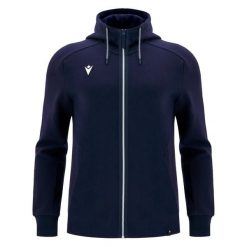 Bluza z kapturem z pełnym zamkiem błyskawicznym Macron Rhodos. Niebieskie bluzy z kapturem męskie Macron, na wiosnę, l, z materiału. Za 383.00 zł.