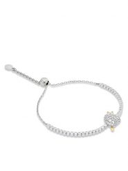 Swarovski Bransoletka Idyllia 5742022 Srebrny. Szare bransoletki damskie Swarovski, metalowe. Za 585.99 zł.