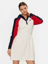 Tommy Jeans Sukienka codzienna DW0DW19467 Kolorowy Regular Fit. Sukienki damskie Tommy Jeans, na co dzień, xs, bez wzorów, z bawełny, bez kołnierzyka, bez ramiączek, proste. Za 419.99 zł.