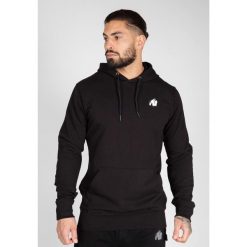 Bluza fitness męska Gorilla Wear Palmer Hoodie z kapturem. Czarne bluzy sportowe męskie GORILLA WEAR, bez wzorów, z bawełny, bez kołnierzyka, bez ramiączek. Za 311.55 zł.