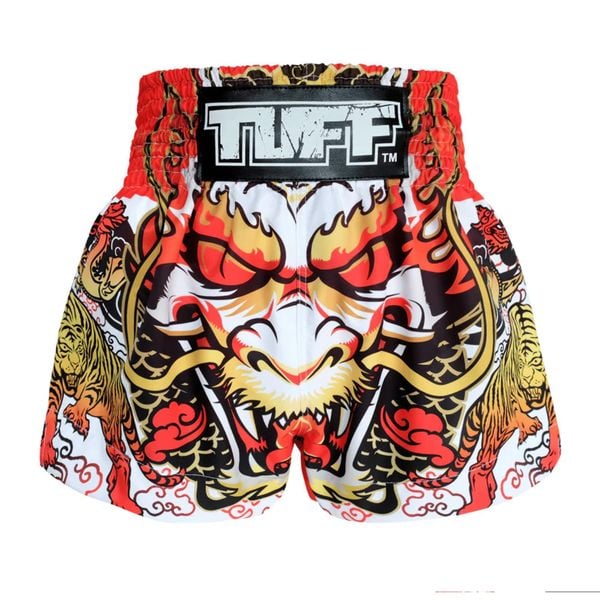 Spodenki treningowe TUFF White Dragon. Białe szorty damskie TUFF, bez wzorów, sportowe. Za 149.00 zł.